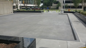 ONEOK Plaza - Bomanite Alloy Shale Gray and Natural Gray Color Hardener