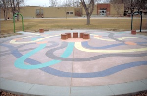 Bomanite Con-Color Decorative Concrete Playground (3)