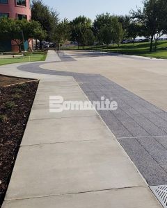 Valley Children’s Healthcare Network implements their Landscaping Master Plan Phase 2 with Bomanite Decorative Exposed Aggregate Revealed and Sandscape Texture Systems installed by Heritage Bomanite located in Fresno, ca creating an artistic yet functional design for fundraising events and vehicle traffic.