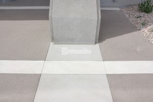 Colorado Hardscapes installs Bomanite Exposed Aggregate Systems to renovate the exterior entry paving at the Waterview III office building.
