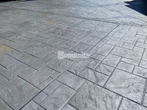 The Medium Ashlar Slate and Soldier Course Belgian Block patterns are a stunning sidewalk installation of Bomanite Imprint Systems by Connecticut Bomanite Systems in Downtown Danbury, CT.